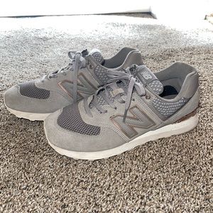 New Balance gray and rose gold women’s sneakers- size 9